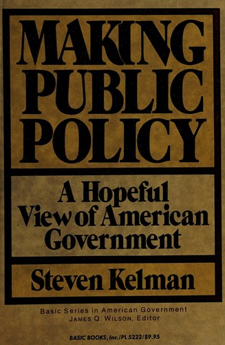 Cover for Making public policy