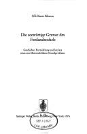 Cover for Die seewärtige Grenze des Festlandsockels