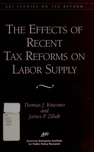 Cover for The effects of recent tax reforms on labor supply