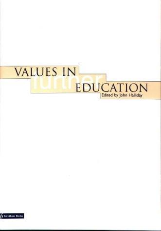 Cover for Values in Further Education