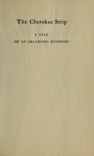 Cover for The Cherokee strip