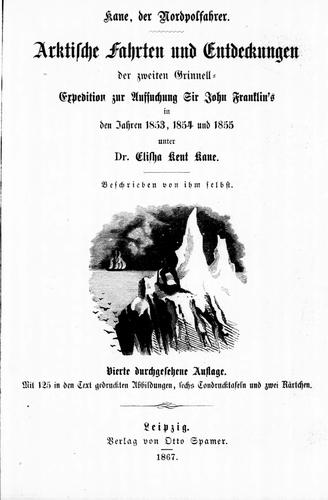Cover for Kane, der Nordpolfahrer