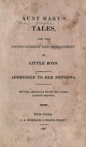 Cover for Aunt Mary's tales