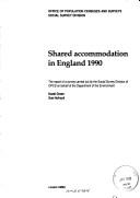 Cover for Shared accommodation in England 1990