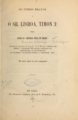 Cover for Os Indios bravos e o Sr. Lisboa, Timon 3o