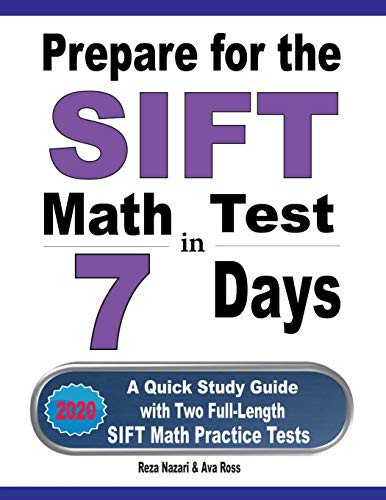 Cover for Prepare for the SIFT Math Test in 7 Days