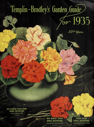 Cover for Templin-Bradley's garden guide for 1935, 59th year