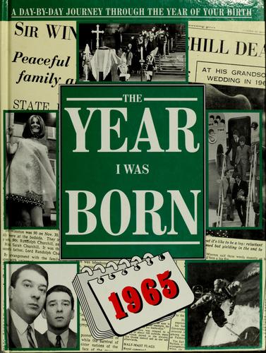 Cover for The year I was born: 1965