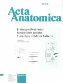 Cover for Brainstem (Pre)Motor Mechanisms and the Stereotypy of Motor Patterns (Acta Anatomica)