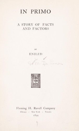 Cover for In primo