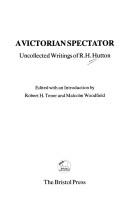 Cover for A Victorian spectator
