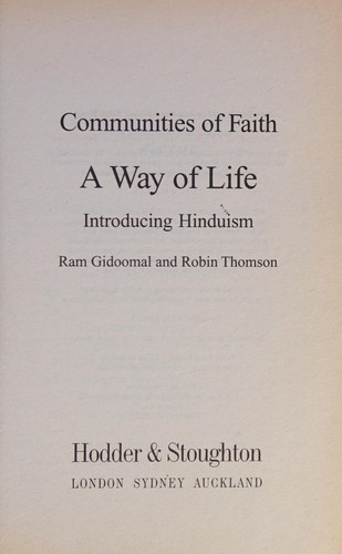 Cover for A way of life