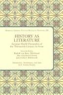 Cover for History as literature