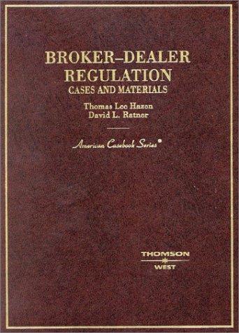 Cover for Hazen & Ratner, broker dealer regulation