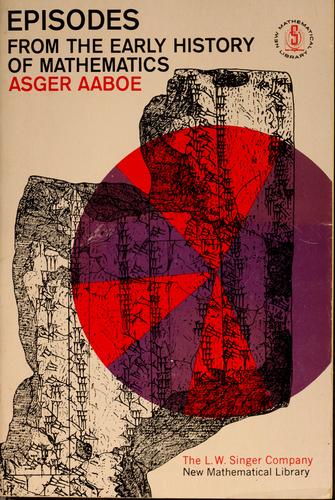Cover for Episodes from the early history of mathematics.