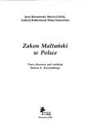 Cover for Zakon Maltański w Polsce