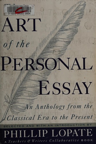 Cover for The Art of the personal essay