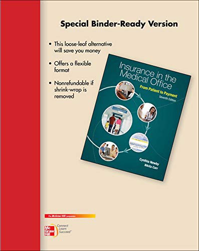 Cover for Loose Leaf for Insurance in the Medical Office