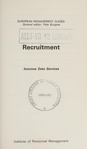 Cover for Recruitment