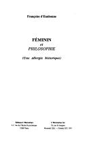 Cover for Féminin et philosophie