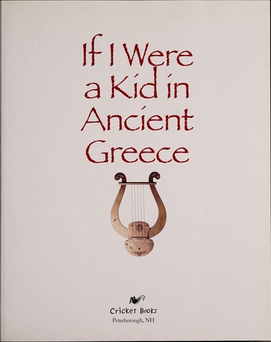 Cover for If I were a kid in ancient Greece