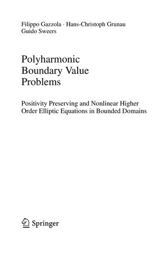 Cover for Polyharmonic boundary value problems