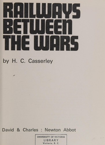 Cover for Railways between the wars