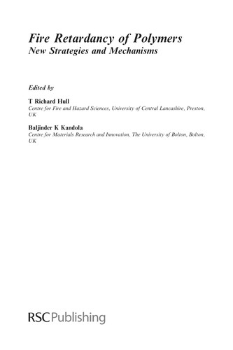 Cover for Fire retardancy of polymers