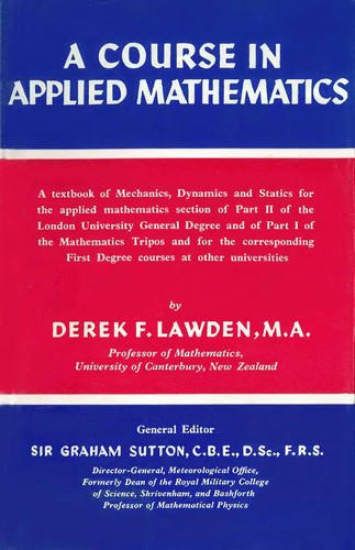 Cover for A course in applied mathematics