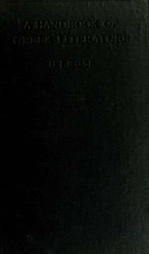 Cover for A handbook of Greek literature
