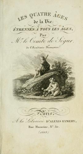Cover for Les quatre âges de la vie