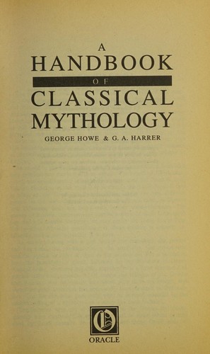 Cover for A handbook of classical mythology