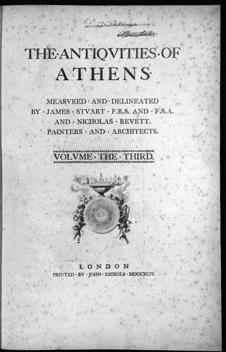 Cover for The antiqvities of Athens