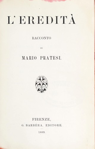 Cover for L'eredità