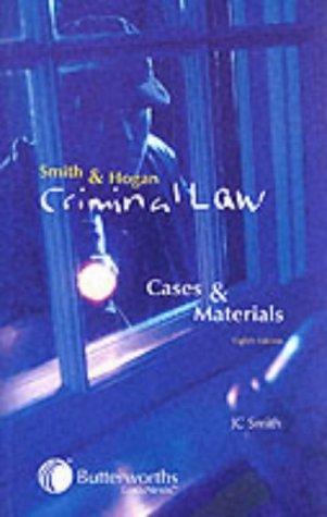 Cover for Smith & Hogan criminal law