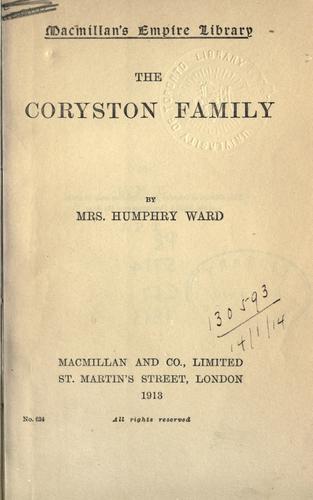 Cover for The Coryston family