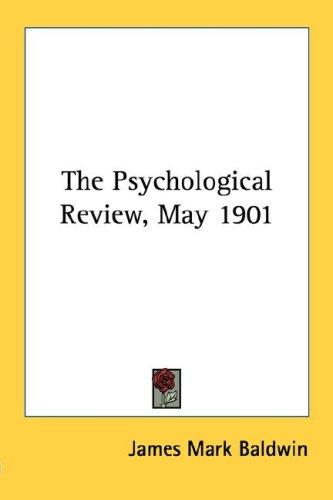 Cover for The Psychological Review, May 1901