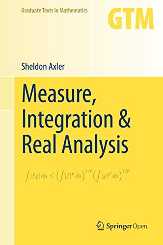 Cover for Measure, Integration & Real Analysis