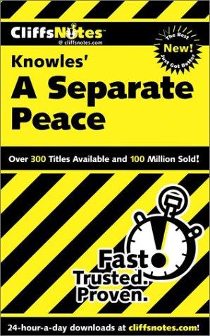 Cover for CliffsNotes Knowles' A separate peace