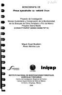 Cover for Monografía de pinus ayacahuite var. veitchii Shaw