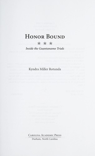Cover for Honor bound