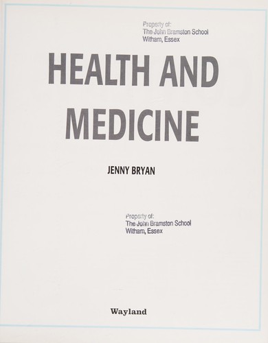 Cover for Health and medicine