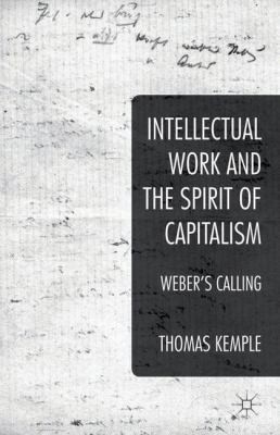 Cover for Intellectual Work and the Spirit of Capitalism
