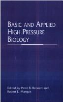Cover for Basic and applied high pressure biology