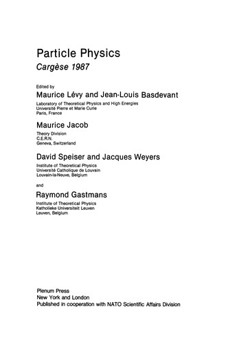 Cover for Particle Physics
