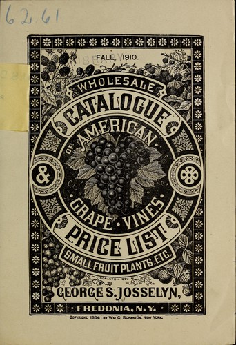 Cover for Wholesale catalogue & price list