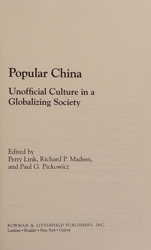 Cover for Popular China