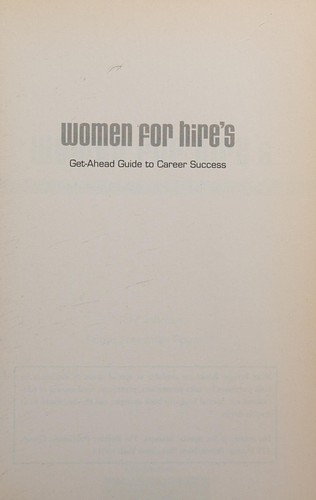 Cover for Women for Hire's get-ahead guide to career success