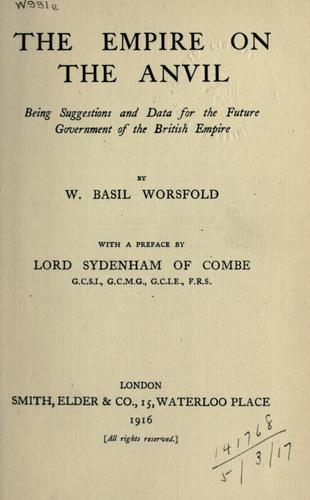 Cover for The Empire on the anvil