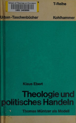 Cover for Theologie und politisches Handeln